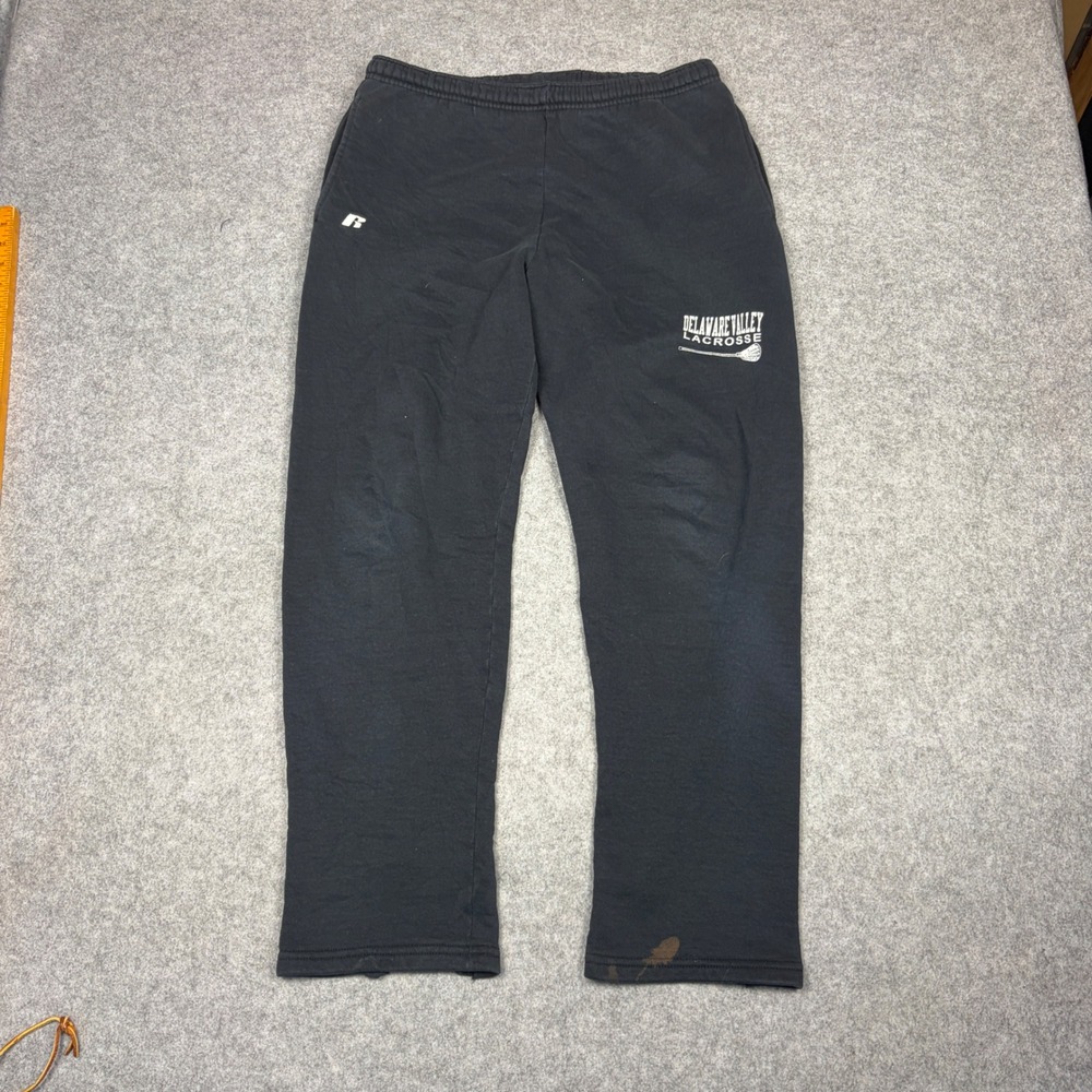 Russell Athletic Delaware Valley Lacrosse Sweatpants Black Mens Small Joggers